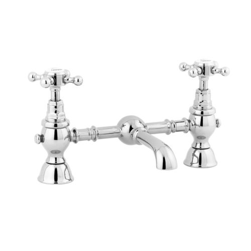 Zweigriffmischer für Waschtisch - 8047-C/ 8048 SERIES - GENTRY HOME - Aufsatz / aus verchromtem Metall / für Badezimmer