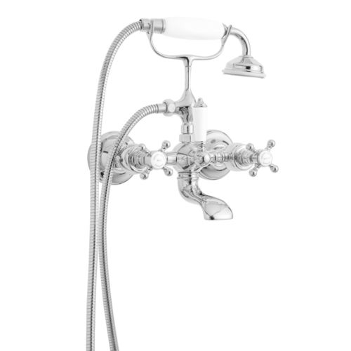 Zweigriffmischer für Dusche - 8060-C/8061 SERIES - GENTRY HOME - für Badewanne / wandmontiert / aus verchromtem Metall