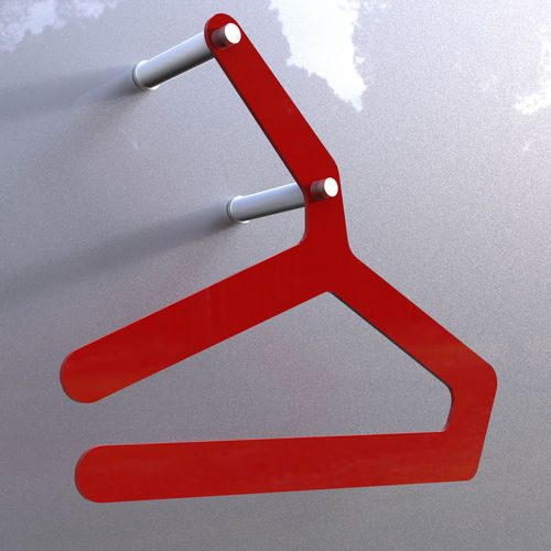 Wandmontierter stummer Diener - SPACE 1 - INSILVIS - Metall / modern