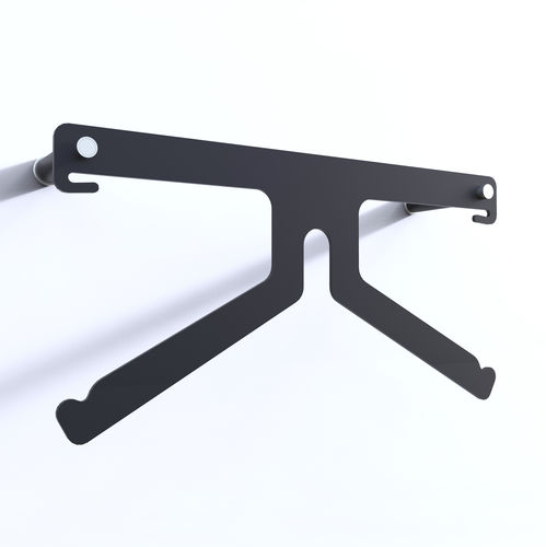 Wandmontierter stummer Diener - FREEDOM 1 - INSILVIS - Stahl / modern