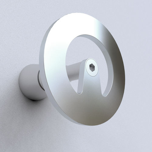 Garderobenhaken / minimalistisches Design - ORBIT 1 - INSILVIS - Stahl / individuell / für Badezimmer