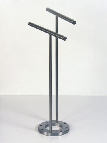 Handtuchhalter / 2 Stangen - EXCELLENCE 2 - INSILVIS - bodenstehend / Edelstahl