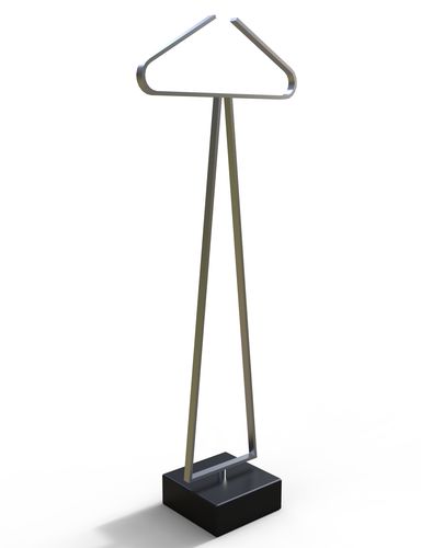 Bodenstehender stummer Diener - TUT 1 - INSILVIS - Edelstahl / Marmor / modern