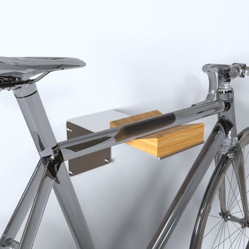 Wandmontierter Fahrradständer - NEST 1 - INSILVIS - originelles Design / für Innenbereich / Edelstahl