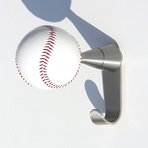 Wandmontierter Garderobenständer - BASEBALL + - INSILVIS - modern / Edelstahl