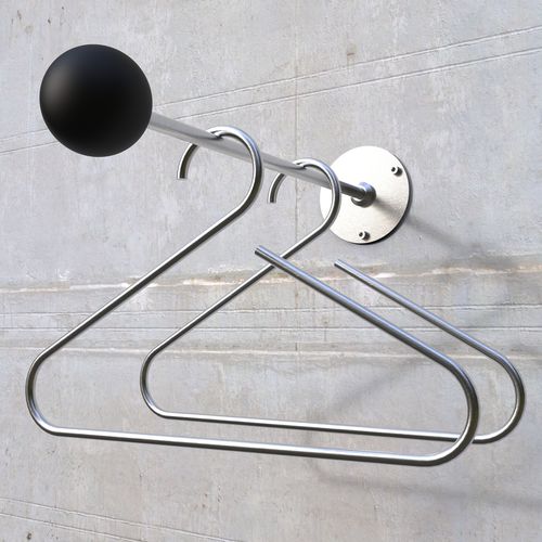 Wandmontierte Kleiderstange - LESS IS MORE 3 GRIP - INSILVIS