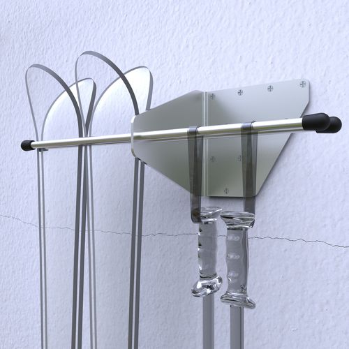 Wandmontierter Skihalter - PARALLEL 4 ASYMMETRIC - INSILVIS