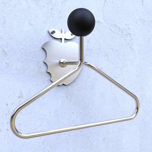 Wandmontierter stummer Diener - PARADISE LOST 1 GRIP - INSILVIS - Edelstahl / modern
