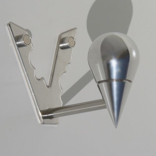 Wandmontierter Garderobenständer - METAFISICA - INSILVIS - modern / Edelstahl