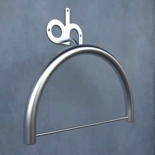Wandmontierter stummer Diener - OH! - INSILVIS - Edelstahl / modern