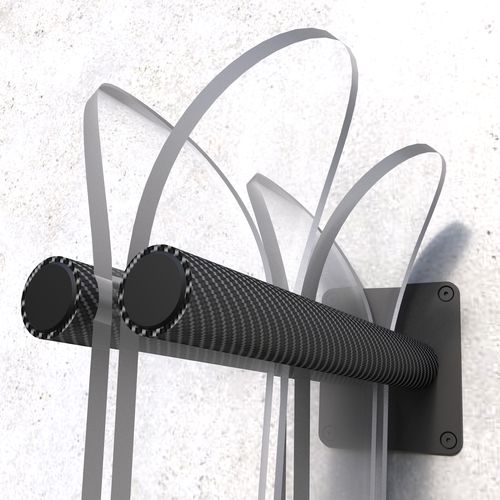 Wandmontierter Skihalter - BLACK SLOPE 2 C - INSILVIS