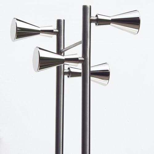Bodenstehender Garderobenständer - MECHANIKA SUPERCONE - INSILVIS - modern / Edelstahl