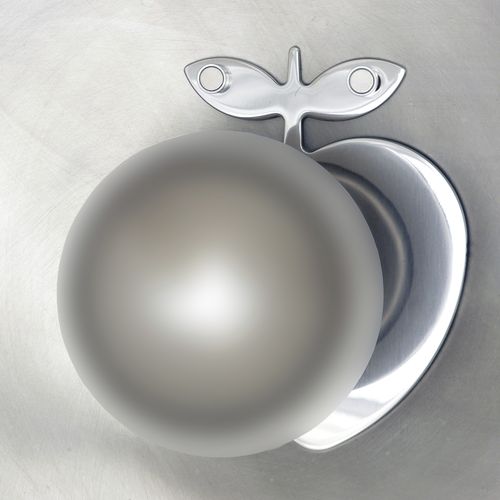 Wandmontierter Garderobenständer - APPLE EXTRADIMENSIONAL - INSILVIS - modern / Edelstahl