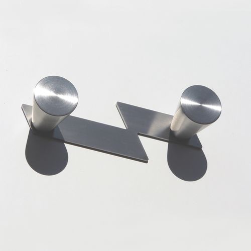Wandmontierter Garderobenständer - BI-CONE 60 - INSILVIS - modern / Edelstahl