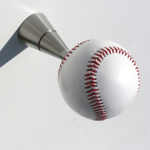 Wandmontierter Garderobenständer - BASEBALL 1A - INSILVIS - modern / Edelstahl