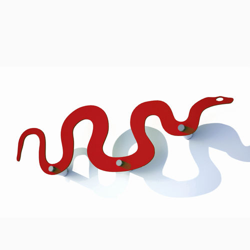 Wandmontierter Garderobenständer - SNAKE - INSILVIS - modern / Edelstahl