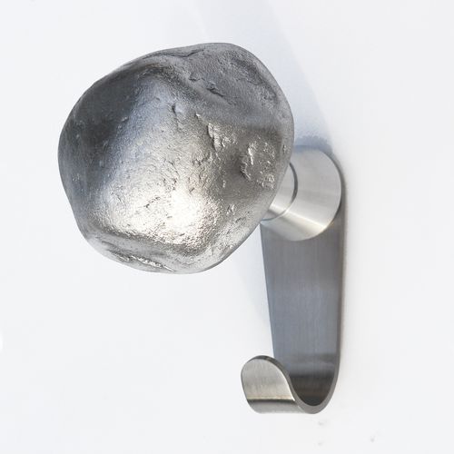 Wandmontierter Garderobenständer - LUNAR STONES + - INSILVIS - modern / Edelstahl