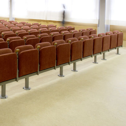 Moderner Auditoriumsessel - 2SDO - ALISMOBILE - Stoff / Polyurethanschaum / Holz