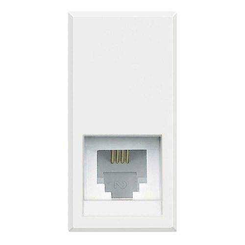 IT-Steckdose - HD4258C11N - Bticino - Telefon / wandmontiert / Edelstahl