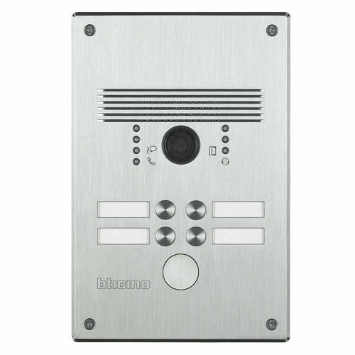 Edelstahl-Türstation - 308001 - Bticino - Aluminium / weiß / wandmontiert
