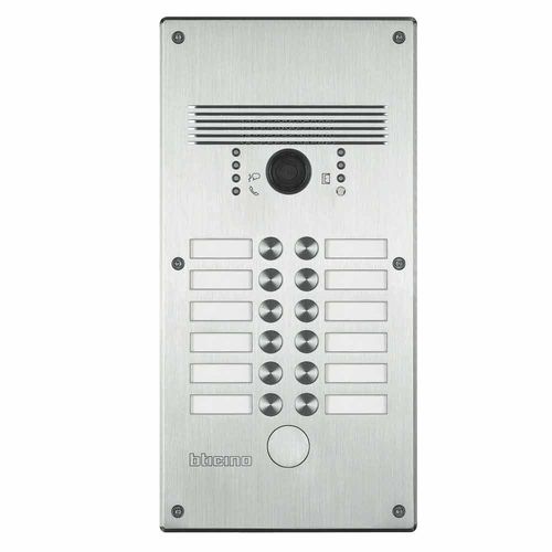 Edelstahl-Türstation - 308003 - Bticino - Aluminium / weiß / wandmontiert