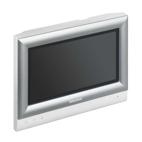 Video-Türsprechanlage / Metall - 321070 - Bticino - weiß / für den Innenraum / mit Farbdisplay