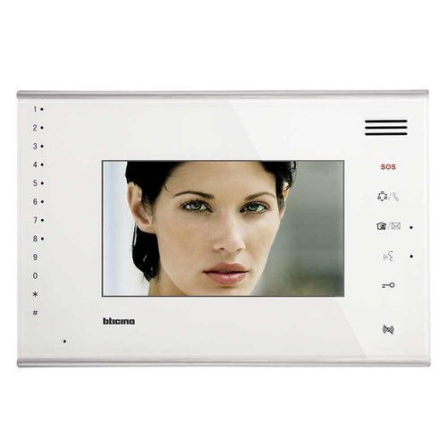 Weiße Video-Türsprechanlage - 322050 - Bticino - Einbau / für den Innenraum / mit Farbdisplay