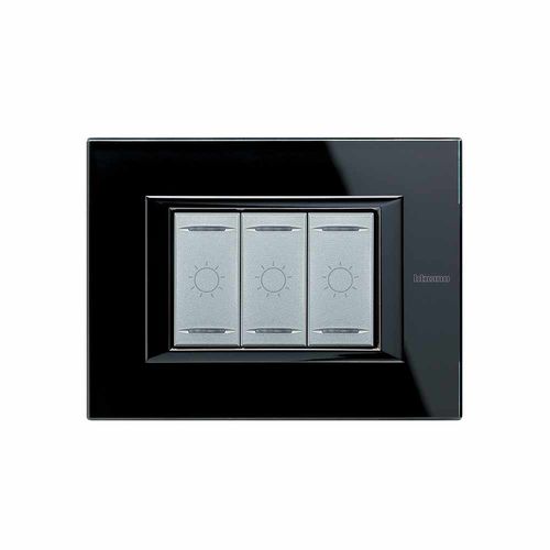 Druckschalter - H4652/3 - Bticino - Einbau / 3-fach / modern