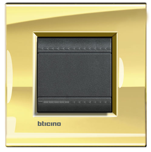 Druckschalter - LNA4802OA - Bticino - Einbau / Metall / klassisch