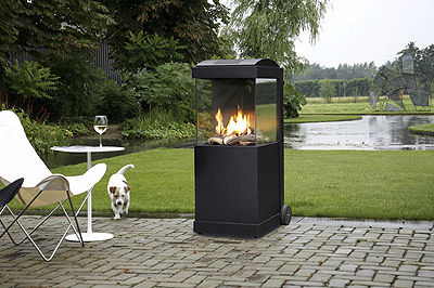 Holzkamin - THE BUZZ - dim\'ora - freistehend / Zentral / für Garten
