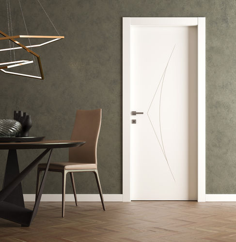 Tür für Innenbereich - SEGNO - Otcdoors - Holz / einflügelig / drehend