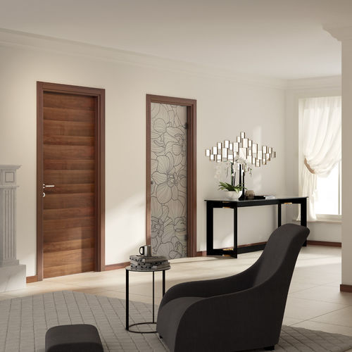 Tür für Innenbereich - OTELLO - Otcdoors - Holz / Glas / einflügelig