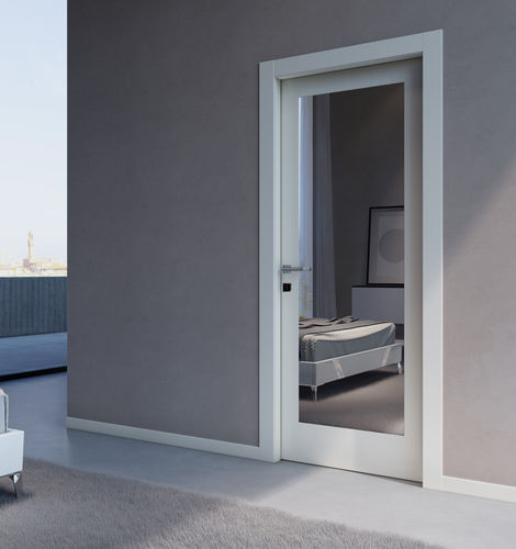 Tür mit Spiegel - Otcdoors - für Innenbereich / Holz / einflügelig