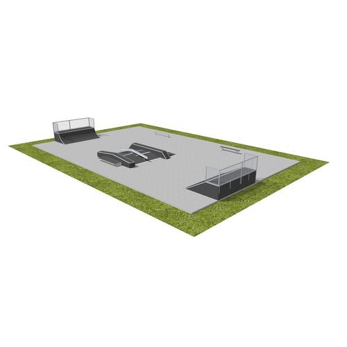 Holz-Skatepark - MODULAR : 390213 - Techramps - modulierbar