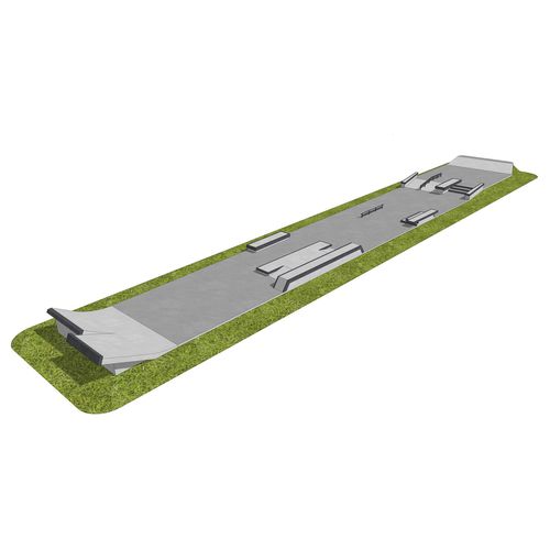 Beton-Skatepark - CONCRETE : 300M2 - Techramps - monolithisch