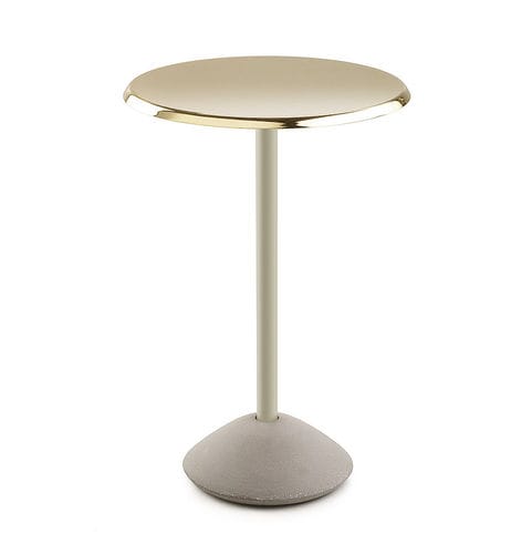 Moderner Stehtisch - BABA - MAXDESIGN - Esche / Stahl / rund