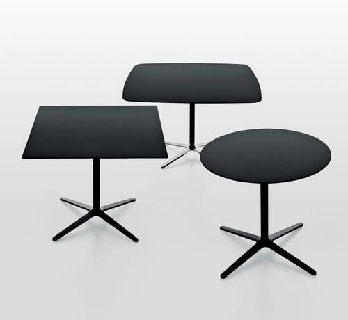 Moderner Bistrotisch - PLATO  - MAXDESIGN - Aluminium / MDF / rund