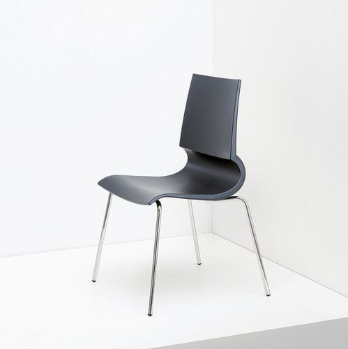 Moderner Stuhl - RICCIOLINA - MAXDESIGN - für den Innenraum / Stoff / Leder