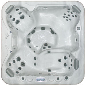 Einbau-Whirlpool - C40 - SARATOGA SPA - quadratisch / Fünfsitzer / für Privatgebrauch
