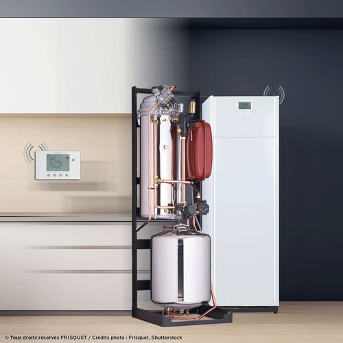 Gas-Heizkessel - PRESTIGE VISIO&reg; - FRISQUET - mit Warmwasserbereiter / Wohnbereich / für professionellen Gebrauch