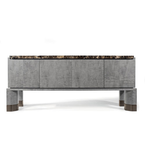 Sideboard mit hohen Beinen - HUO - MEDEA - modern / Holz / Metall