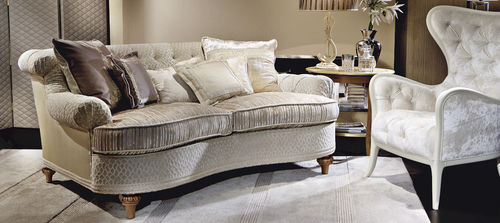 Klassisches Sofa - PRESTIGE - MEDEA - Seide / mehrfarbig / 3 Plätze