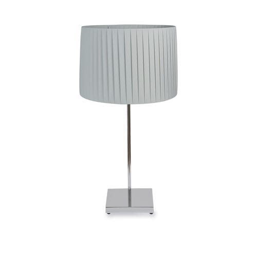 Tischlampe - FADIA - BROSSIER SADERNE - Büro / aus verchromtem Metall / Stoff