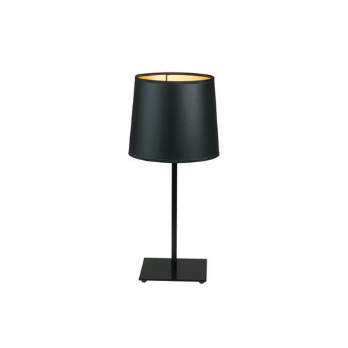 Tischlampe - BLACK - BROSSIER SADERNE - lackiertes Metall / Stoff / modern