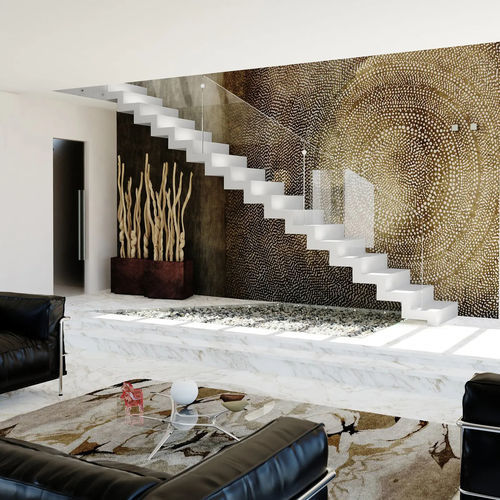 Gerade Treppe - STEEL ONE - Marretti - Metallstufen / mit Metallstruktur / für Privatgebrauch