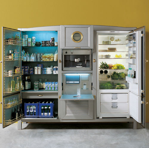 Traditioneller Lagerschrank für Küchen - MENEGHINI - Holz