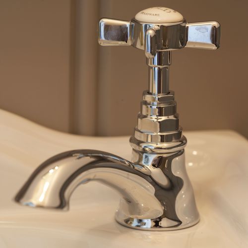 Wasserhahn für Waschtisch - NGT706 - Kenny&Mason - Aufsatz / verchromter Messing / Messing mit Goldauflage