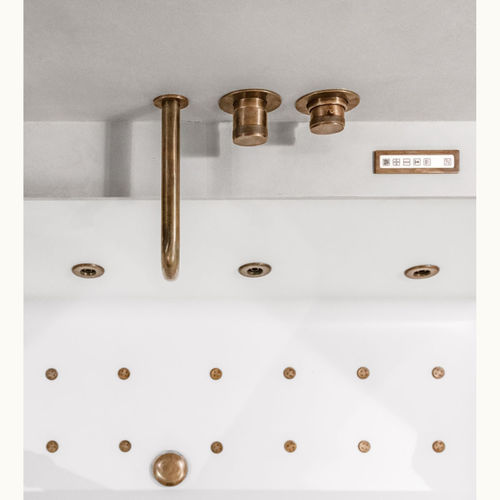 Einhebelmischer für Badewanne - NGT3008 - Kenny&Mason - wandmontiert / thermostatisch / aus verchromtem Metall