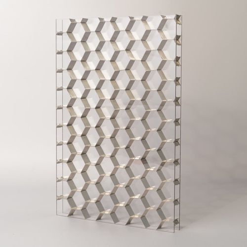 Paneel für Tür - HEXABEN LARGE - BENCORE - beleuchtet / Verbundwerkstoff / Aluminium