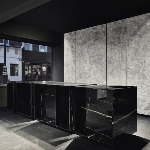 Moderne Küche - anima - minotti cucine - Stein / Kochinsel / Modul